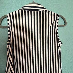 High-Low Striped Top